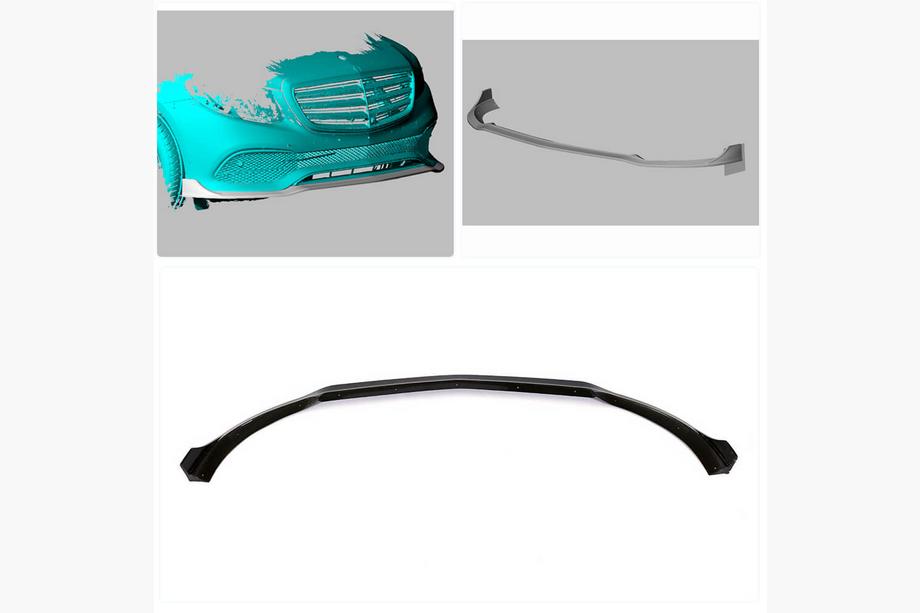 Mercedes E-class W213 2016-2023 Prelungire bara fata Lip (pentru Base 2016-2019, Carbon) Foto 2