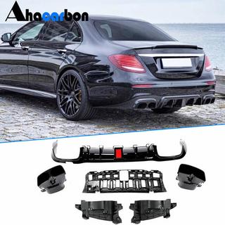 Difuzor bara spate cu tipsuri V1 (pentru AMG/AMG-Line 2016-2019, Carbon) foto 1