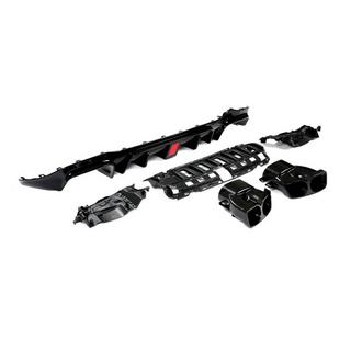 Difuzor bara spate cu tipsuri V1 (pentru AMG/AMG-Line 2016-2019, Carbon) foto 2