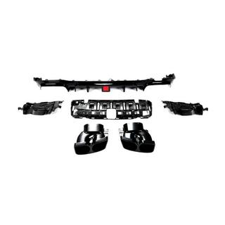 Difuzor bara spate cu tipsuri V1 (pentru AMG/AMG-Line 2016-2019, Carbon) foto 3