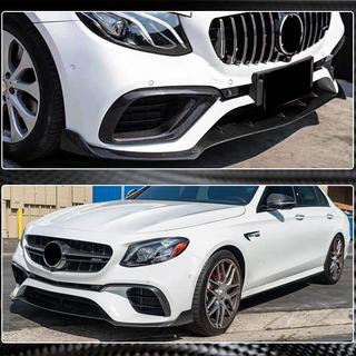 Lip fata V1 pentru E63 AMG 2016-2019 Carbon foto 4
