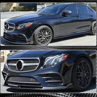 Lip Bara Fata V1 pentru AMG-Line / E43 AMG 2016-2019, Carbon foto 3