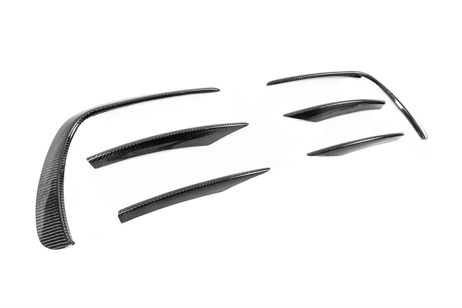 Mercedes E-class W213 2016-2023 Extensii bara fata (pentru AMG-Line 2020+, Carbon Uscat) Foto 19