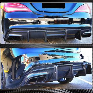 Difuzor bara spate V1 pentru AMG-Line / CLA45 AMG, Carbon foto 4