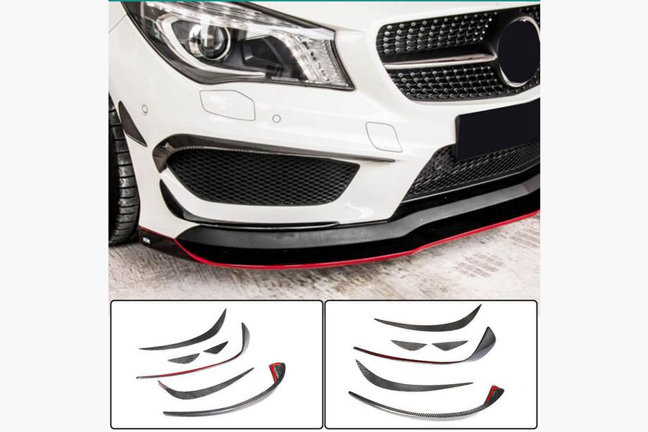 Mercedes CLA C117 2013-2019 Extensii Bara Fata Carbon pentru CLA45 AMG SD 2013-2016 Foto 1