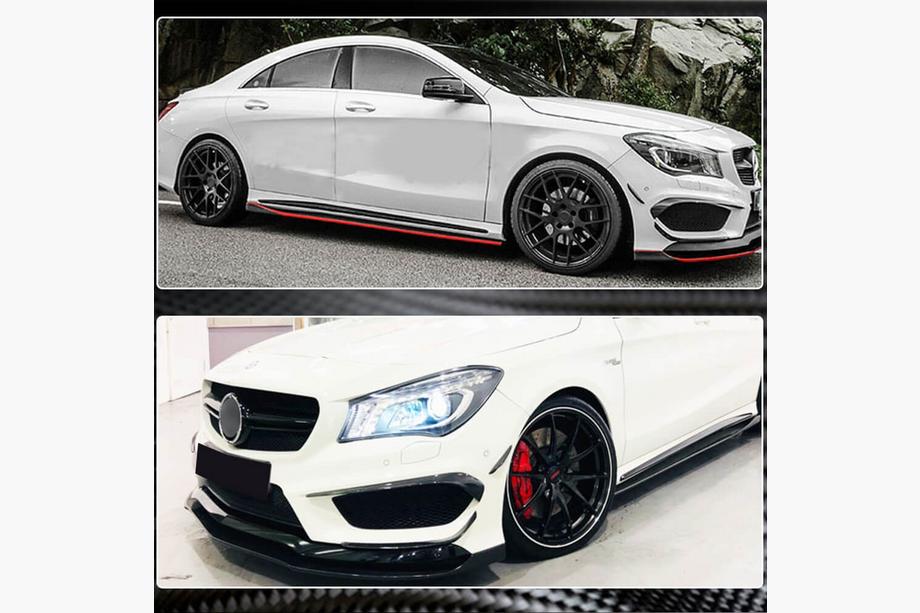 Mercedes CLA C117 2013-2019 Extensii Bara Fata Carbon pentru CLA45 AMG SD 2013-2016 Foto 3