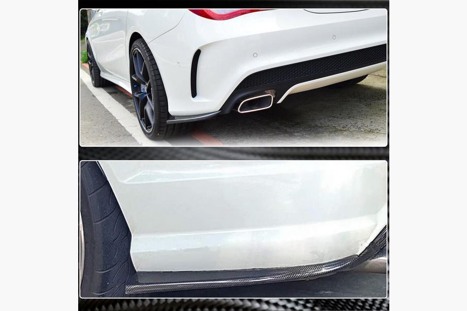 Mercedes CLA C117 2013-2019 Capace Bara Spate V2 (pentru AMG-Line / CLA45 AMG SD, Carbon) Foto 4