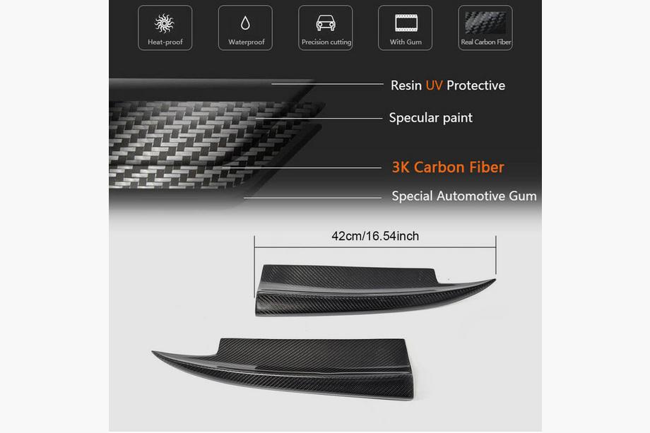 Mercedes CLA C117 2013-2019 Capace Bara Spate V2 (pentru AMG-Line / CLA45 AMG SD, Carbon) Foto 6