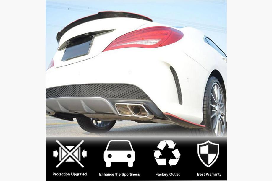 Mercedes CLA C117 2013-2019 Capace Bara Spate V2 (pentru AMG-Line / CLA45 AMG SD, Carbon) Foto 7