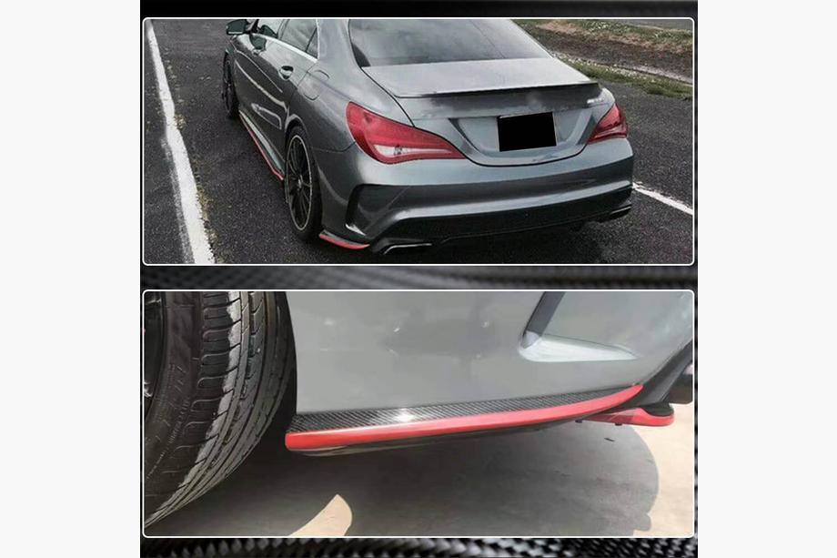 Mercedes CLA C117 2013-2019 Capace Bara Spate V2 (pentru AMG-Line / CLA45 AMG SD, Carbon) Foto 9