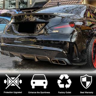 Difuzor Bara Spate V2 (pentru AMG-Line / CLA45 AMG 2013-2016, Carbon) foto 4