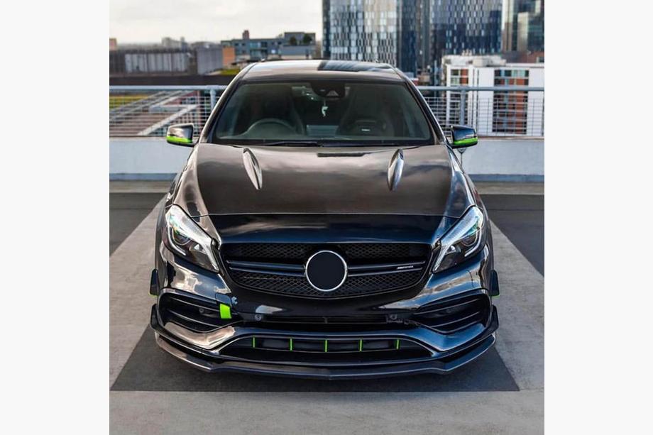 Mercedes A-class W176 2012-2018 Lip bara fata (pentru A45 AMG, ABS) Foto 2