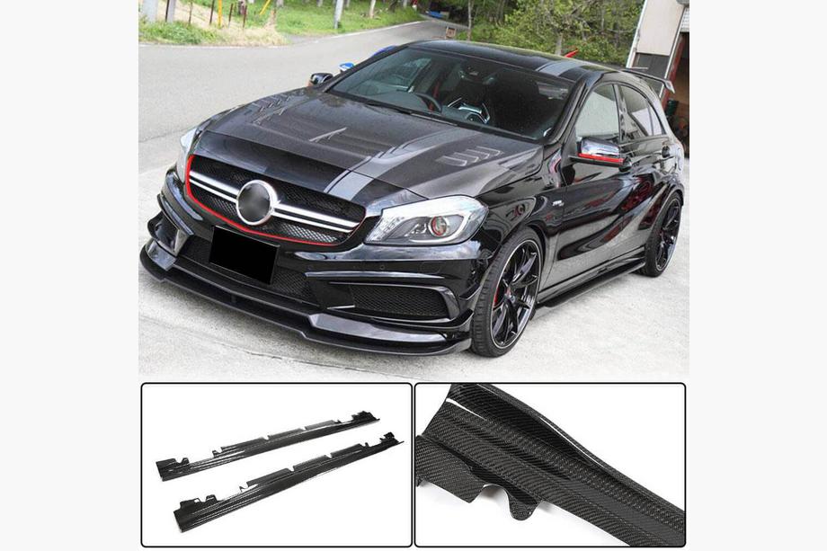Mercedes A-class W176 2012-2018 Praguri Laterale V4 (Carbon) Image