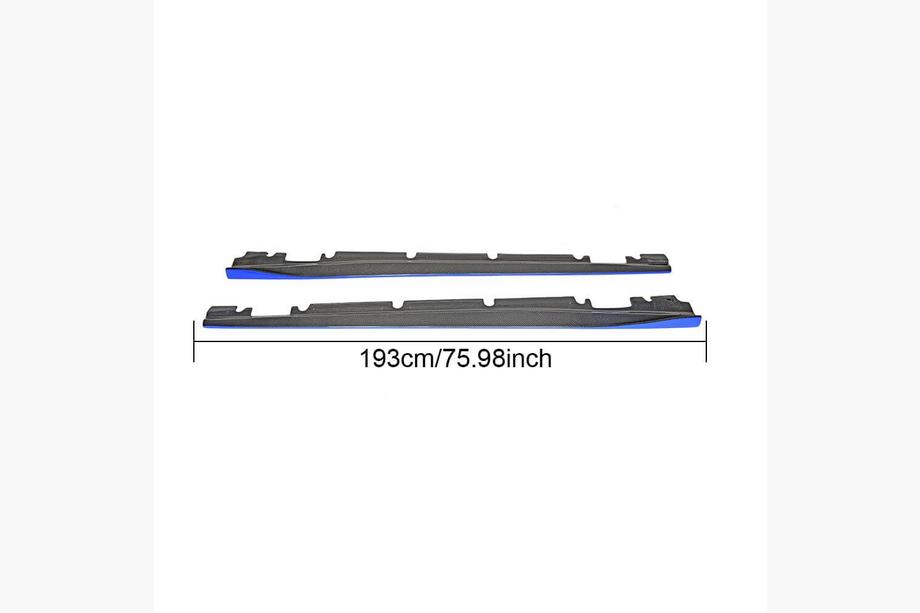 Mercedes A-class W176 2012-2018 Praguri Laterale V2 (Carbon) Foto 1