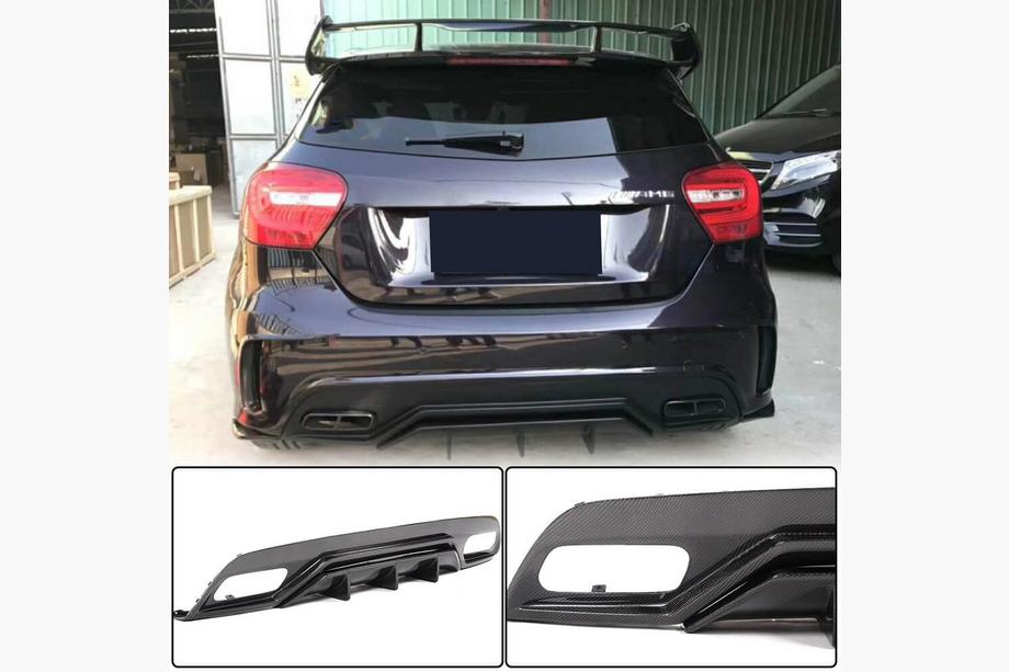 Mercedes A-class W176 2012-2018 Difuzor Bara Spate V2 (pentru AMG-Line / A45 AMG HB) Foto 1