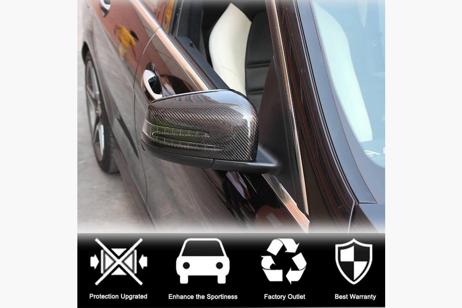 Mercedes A-class W176 2012-2018 Capace Oglinzi Carbon Foto 3