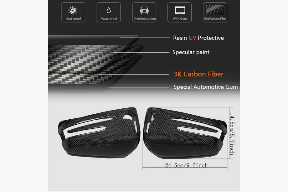 Mercedes A-class W176 2012-2018 Capace Oglinzi Carbon Foto 6