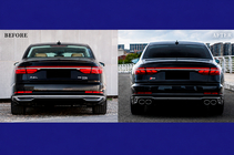 Audi A8 2018- Kit restyling cu inlocuire faruri (catre S8 2025) foto 3