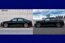 Audi A8 2018- Kit restyling cu inlocuire faruri (catre S8 2025) foto 2