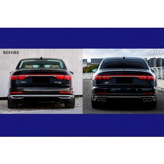 Kit restyling cu inlocuire faruri (catre S8 2025) Audi A8 2018- foto 3