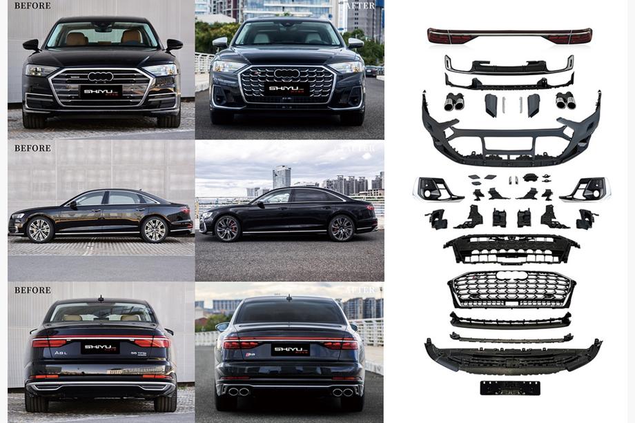 Audi A8 2018- Kit body facelift fara inlocuire faruri (catre S8 2025) Image