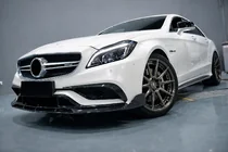 Mercedes CLS C218 2011-2018 Prelungire bara fata Lip V2 (pentru CLS63 AMG SD 2015-2018, Carbon) foto 1
