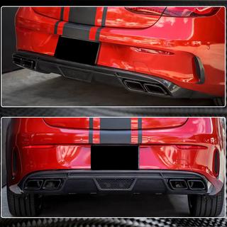 Difuzor bara spate V1 pentru AMG-Line 2017-2019 Carbon foto 4