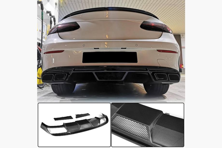 Mercedes E-class coupe C238 2016-2024 Difuzor bara spate V1 pentru AMG-Line 2017-2019 Carbon Foto 1