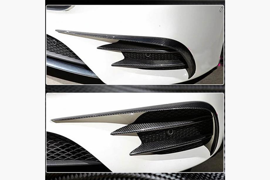 Mercedes E-class coupe C238 2016-2024 Capace bara fata carbon (pentru AMG / AMG-Line 2017-2019) Foto 4