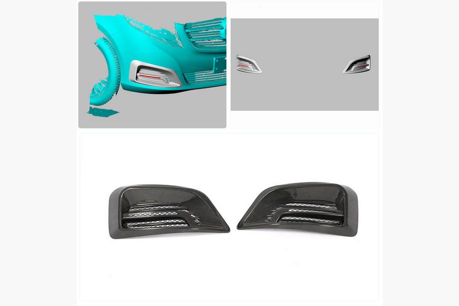 Mercedes Vito/V-class W447 2014- Capace proiectoare ceata V2 (2014-2019, Carbon) Foto 2