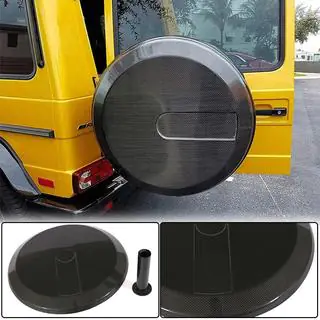 Capac roata de rezerva (2004-2018, Carbon uscat) Mercedes G class W463 1990-2018 foto 1