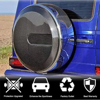 Capac roata de rezerva (2004-2018, Carbon uscat) Mercedes G class W463 1990-2018 foto 2