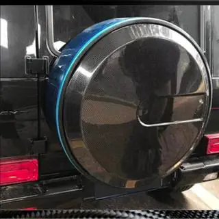 Capac roata de rezerva (2004-2018, Carbon uscat) Mercedes G class W463 1990-2018 foto 3