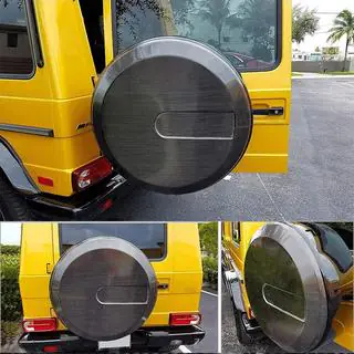 Capac roata de rezerva (2004-2018, Carbon uscat) Mercedes G class W463 1990-2018 foto 4