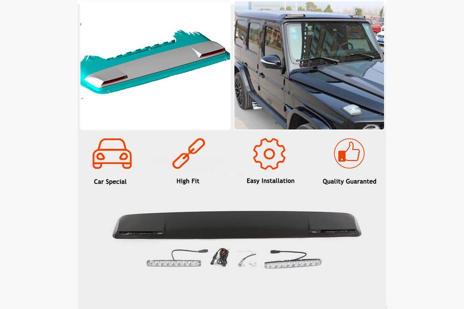 Mercedes G class W463 2018-2024 Spoiler AMG-Design (Carbon) Foto 4