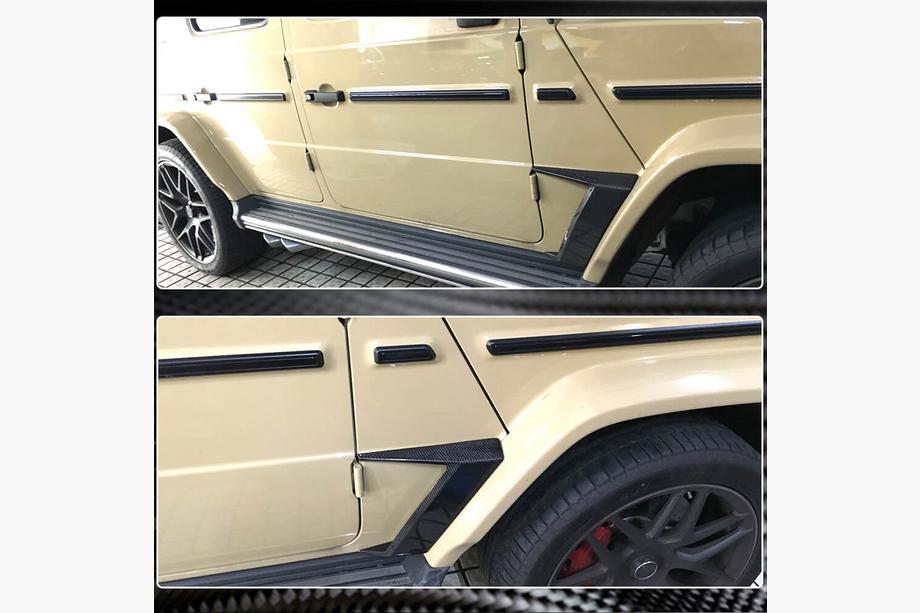 Mercedes G class W463 2018-2024 Capace aripi fata carbon Foto 4