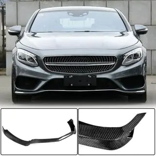 Lip bara fata V1 pentru AMG-Line 2015-2018 Carbon foto 1