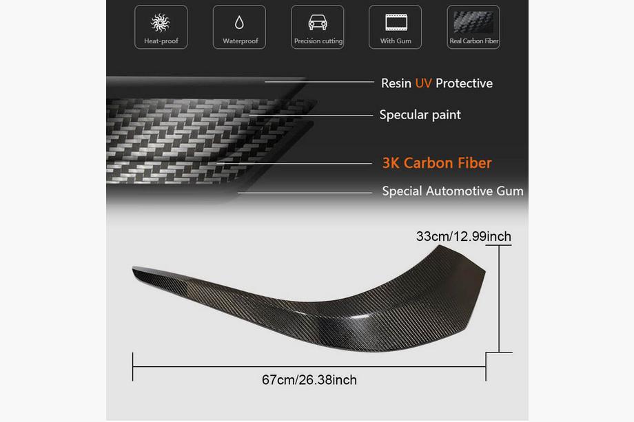 Mercedes S-class C217 Coupe 2014-2020 Insertii bara fata (pentru AMG-Line 2015-2018, Carbon) Foto 6