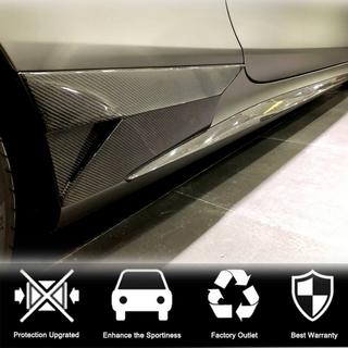 Extensii praguri laterale (pentru AMG-Line 2015-2018, Carbon) foto 2