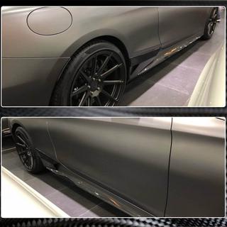 Extensii praguri laterale (pentru AMG-Line 2015-2018, Carbon) foto 3