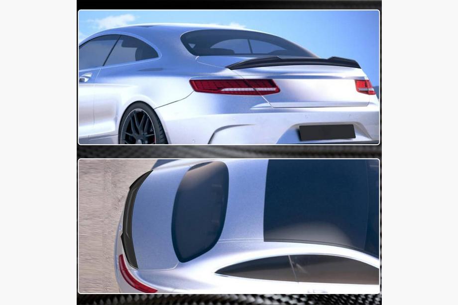 Mercedes S-class C217 Coupe 2014-2020 Spoiler V3 (Coupe, Carbon uscat) Foto 4