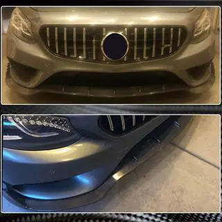 Lip Bara Fata V2 pentru AMG-Line 2015-2018 Carbon foto 4