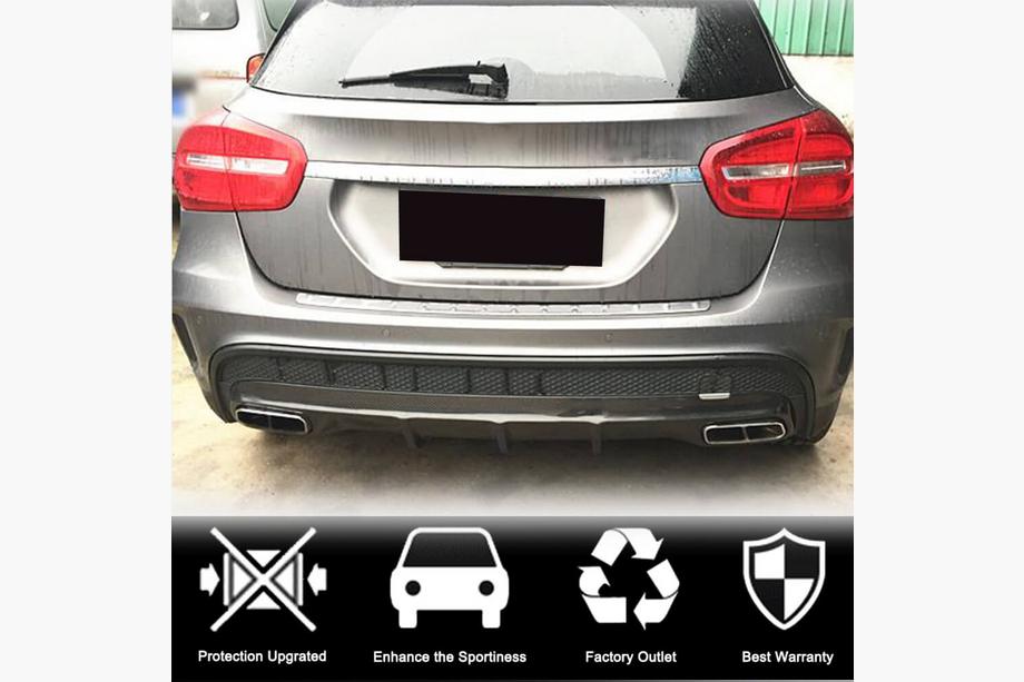 Mercedes GLA X156 2014-2019 Difuzor bara spate pentru GLA45 AMG, Carbon Foto 2