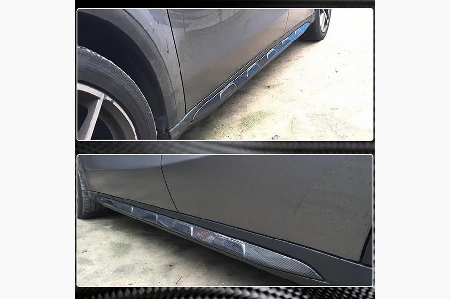 Mercedes GLA X156 2014-2019 Praguri Laterale (pentru GLA45 AMG 2013-2016, Carbon) Foto 3
