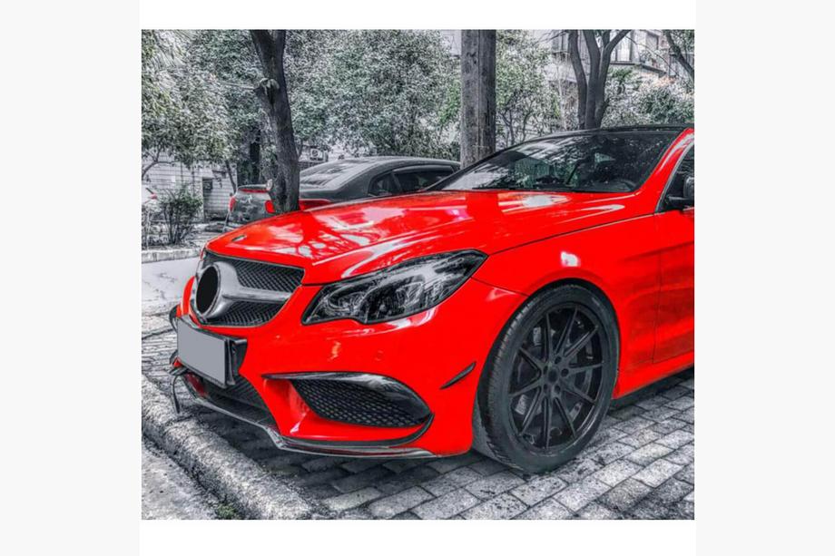 Mercedes E-class coupe C207 2010-2017 Capace Bara Fata (pentru AMG-Line 2014-2016, Carbon) Foto 2