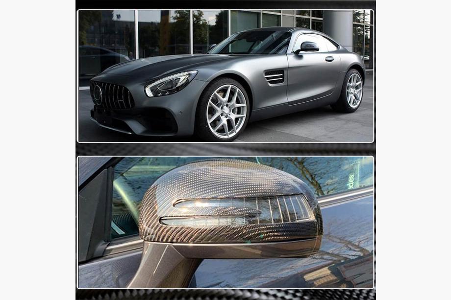 Mercedes AMG GT C190/R190 2014-2022 Capace Oglinzi (Dry Carbon) Foto 4