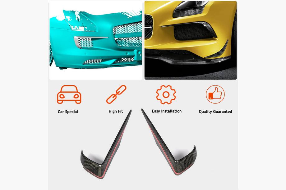 Mercedes SLS C197 2010-2014 Flaps Bara Fata V2 (Carbon) Foto 2