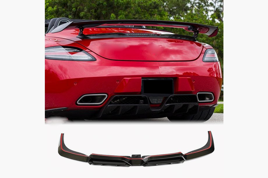 Mercedes SLS C197 2010-2014 Difuzor Bara Spate (Carbon) Image