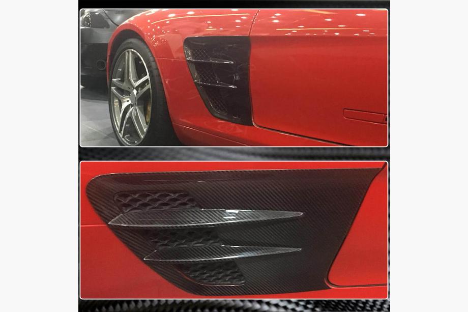 Mercedes SLS C197 2010-2014 Capace aripi fata (Dry Carbon) Foto 4