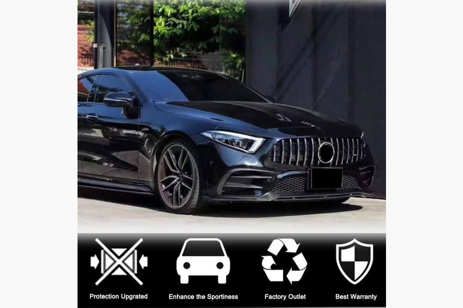 Mercedes CLS C257 2018- Lip bara fata (pentru AMG/AMG-Line 2018-2020, Carbon) Foto 3